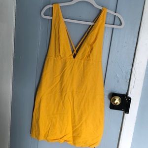 Plunging v-neck dress